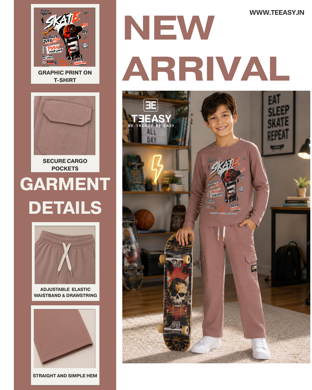TEEASY Skate Onion Coord Set