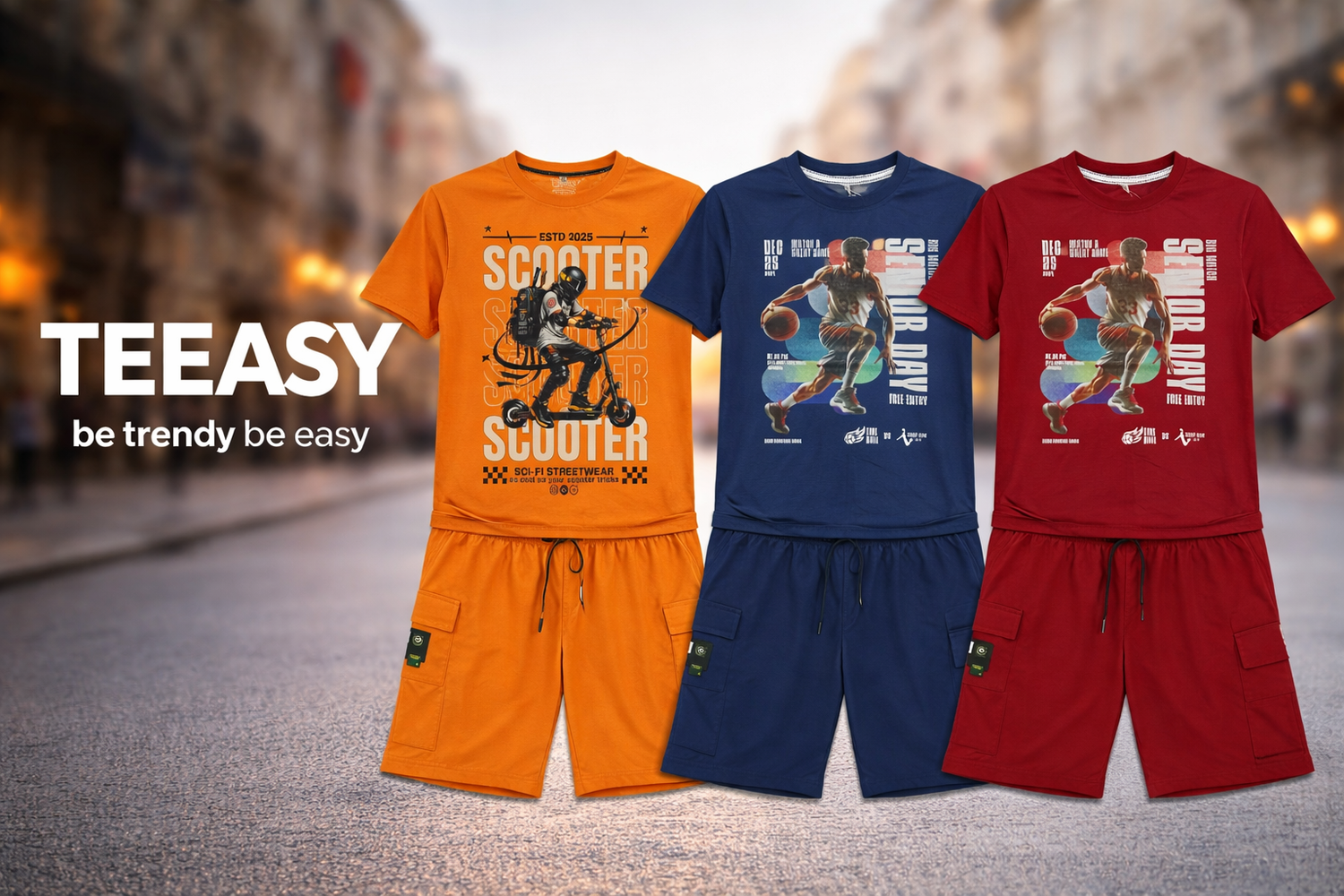 COORD SET (half sleeves with shorts)