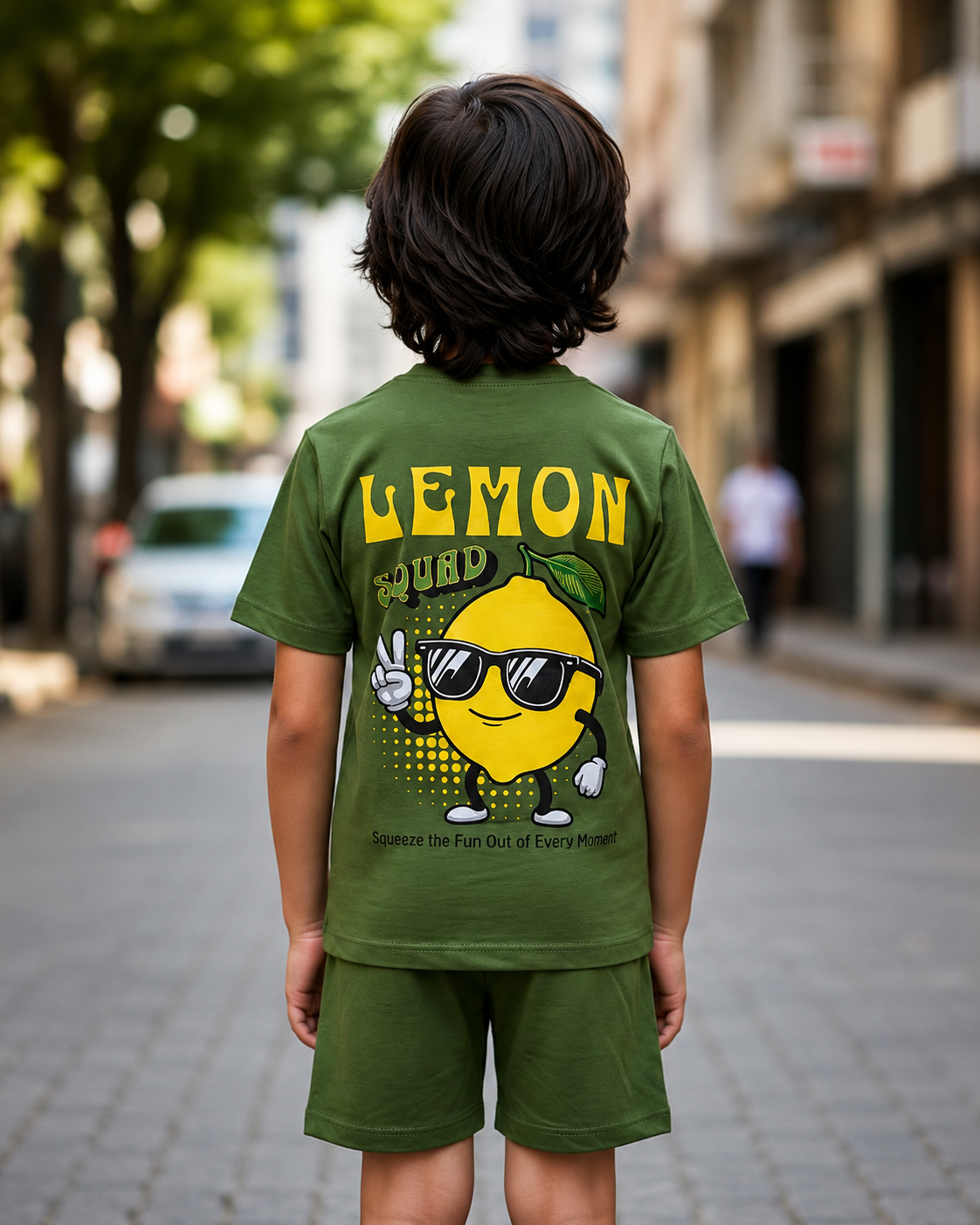 TEEASY Green Lemon Squad Coord Set