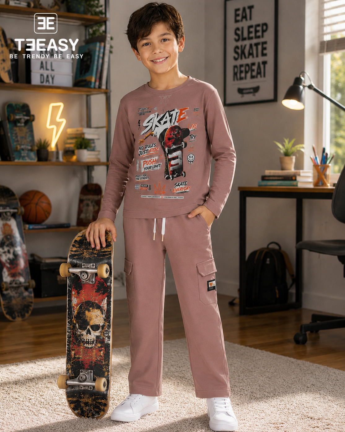 TEEASY Skate Onion Coord Set