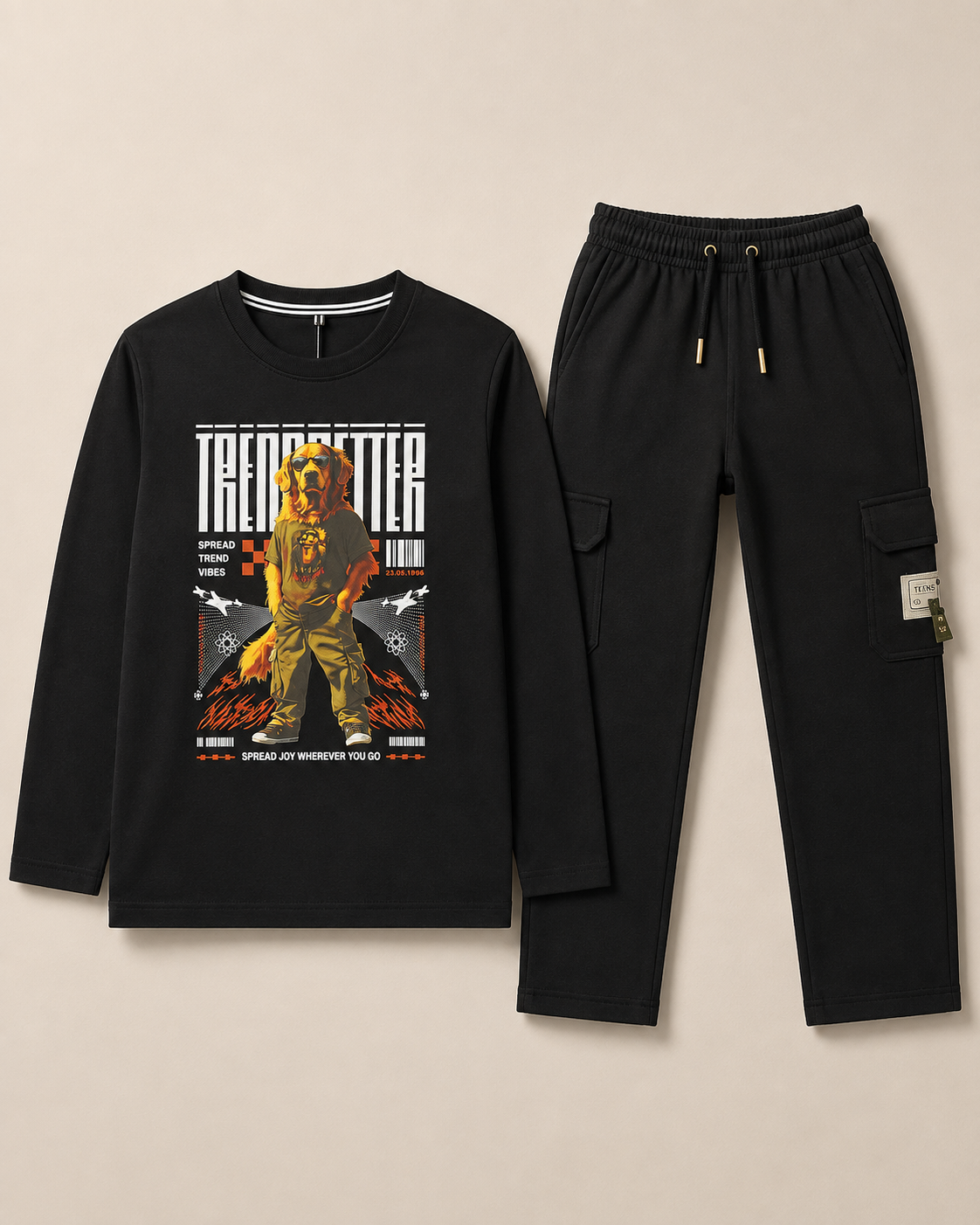 TEEASY Trendsetter Black Coord Set