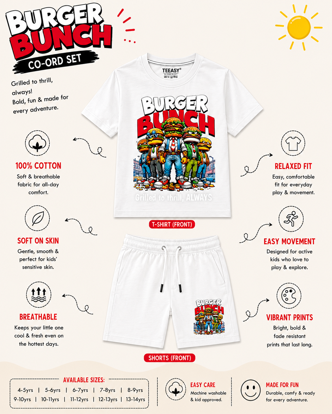 Burger Bunch Co-ord Set
